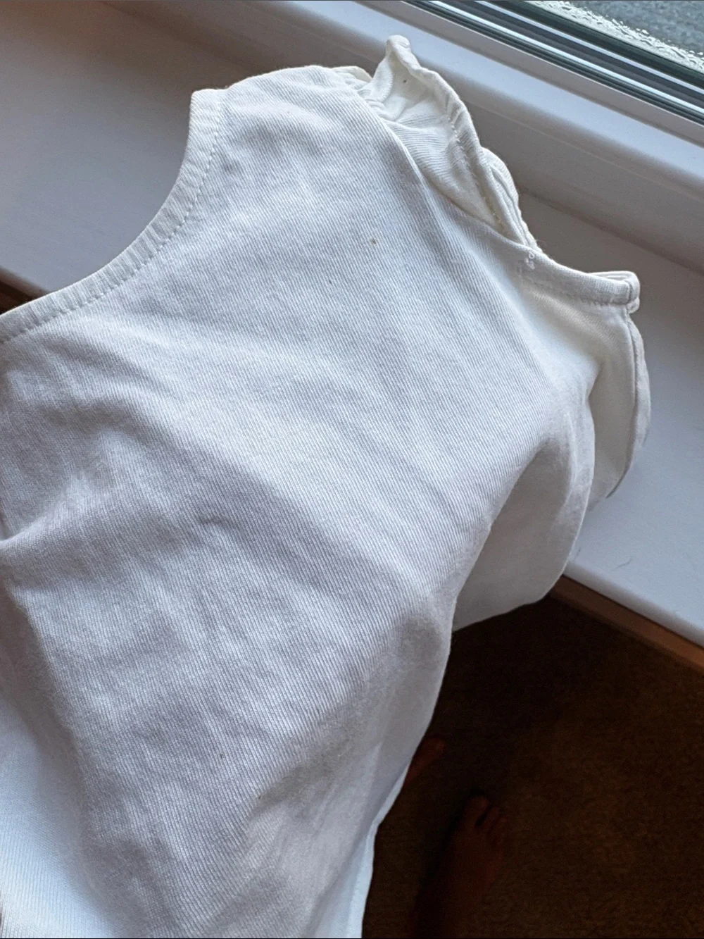 Ralph Lauren White Ruffle Sleeve Top with Navy Star Shorts